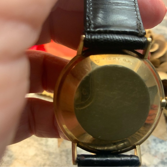 Mens Girard Perregaux, gyromatic 10K gold filled Swiss made watch/leather band - Picture 11 of 12